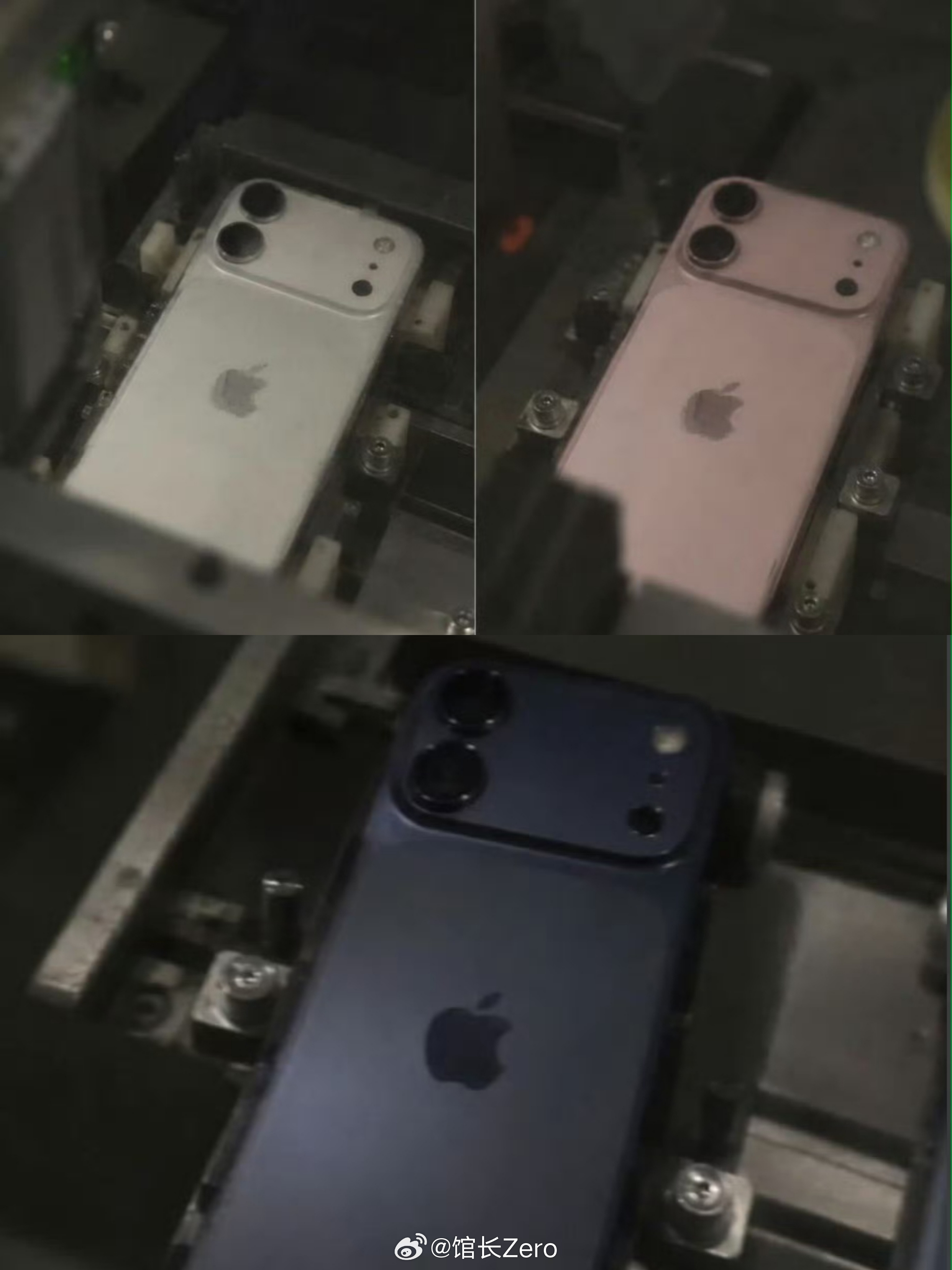 怎么评价？iPhone18标准版可能就长这样！[doge]
网上看到的图片，有人曝光了iPhone18的真机，没想到和17Pro/18Pro一样采用一体化拼接设计了，镜头模组是横向大矩形设计，只有两颗摄像头，感觉有点奇奇怪怪，预计有粉色、白色和深蓝色。
据说得明年春天发布，18的升级应该不大，毕竟iPhone17才刚刚大升 ​