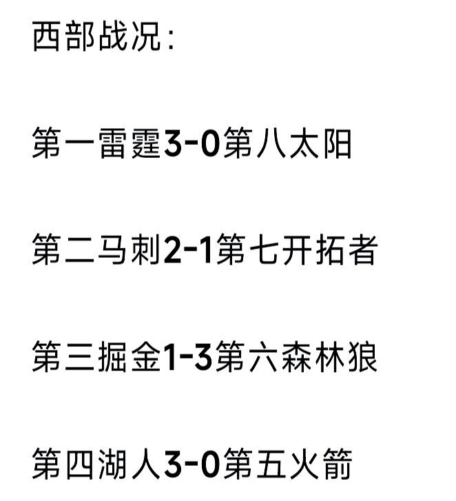 今年NBA西部季后赛，简直是比谁家医院床位少……    雷霆队可能自己...