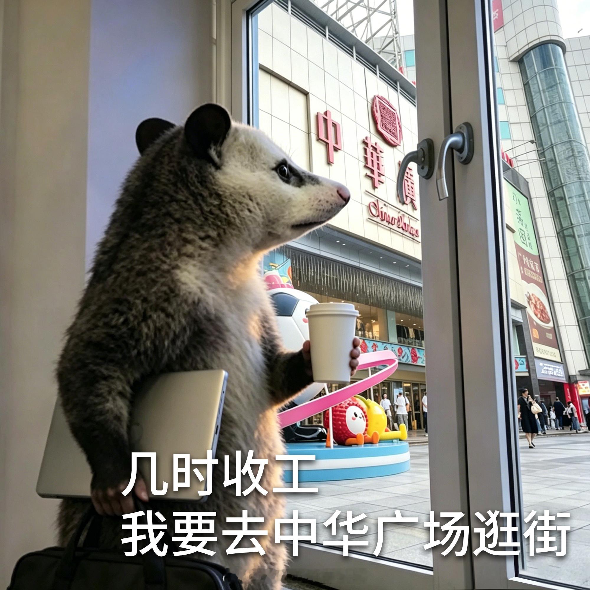 打工暂停，我要去中华广场一下·周三周三，一座大山⛰️人在工位坐，魂已经...