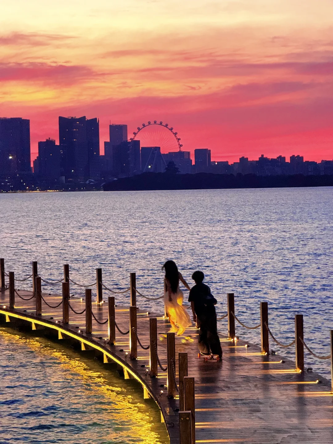 7.2实况live🌅苏州金鸡湖朝霞好浪漫！！！！！！