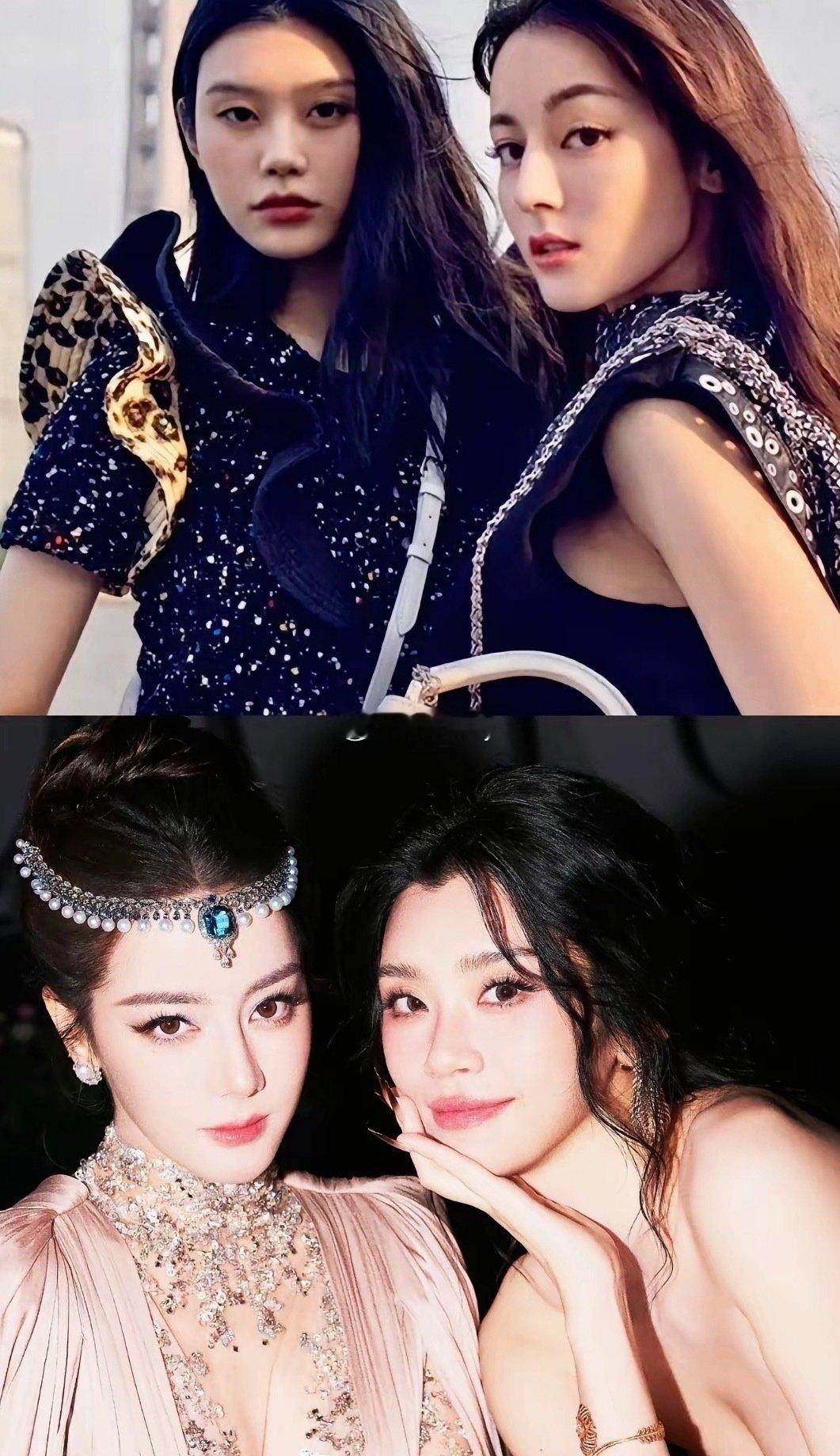 原来是旧友重逢，奚梦瑶Mai和迪丽热巴的合照。 ​​​
