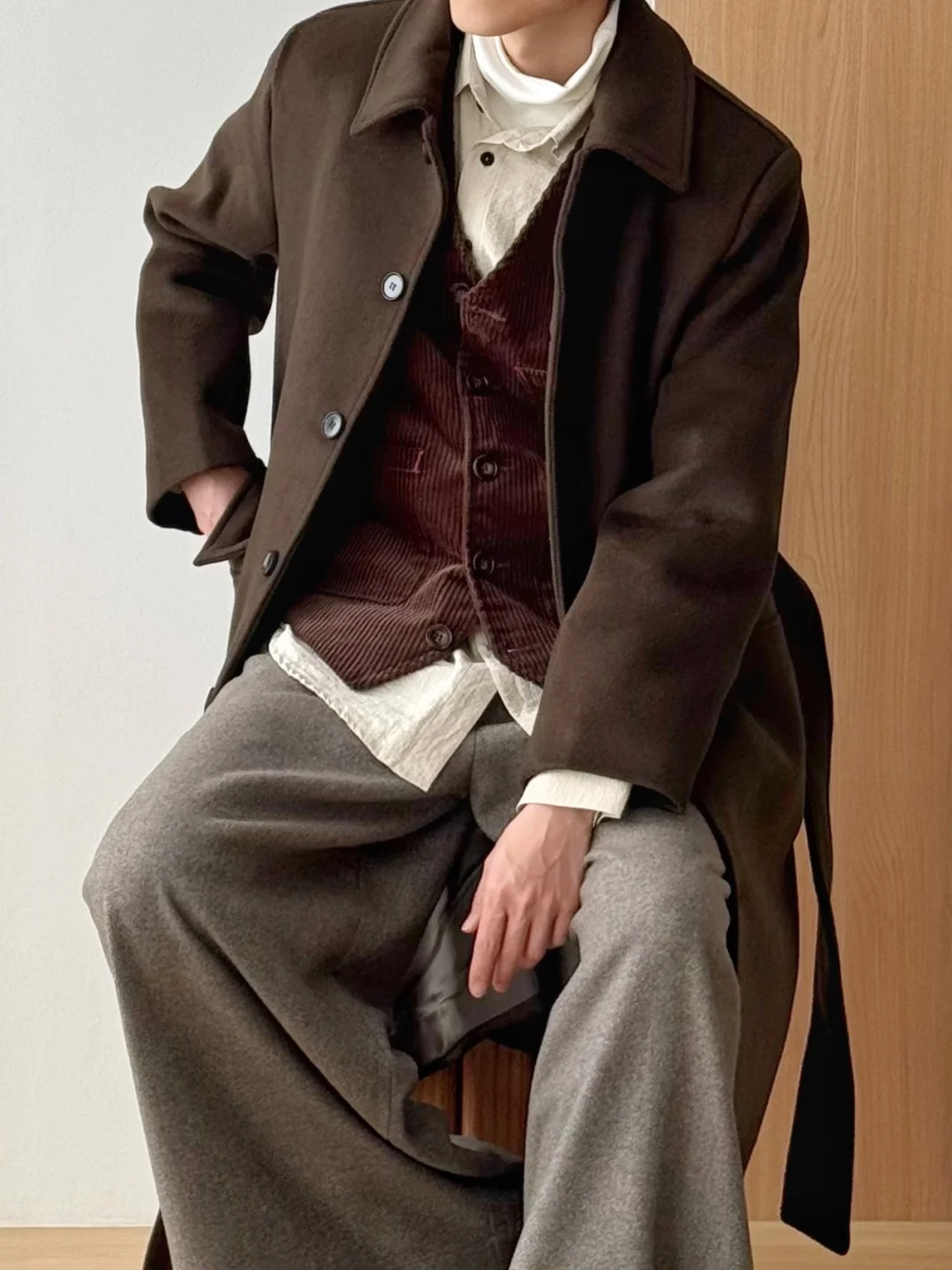 当我拥有了一件棕色羊毛大衣