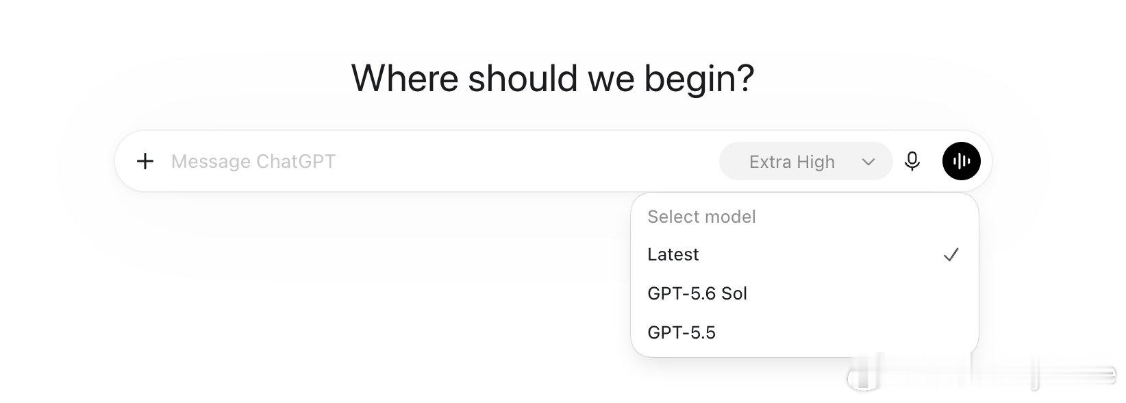 OpenAI 的 GPT-6 Astra 来了！我现在在 ChatGPT app 里已经有这个选项了，Chat 里面的 GPT-6 Astra 被显示为 Latest（最新）模型。 ​​​​