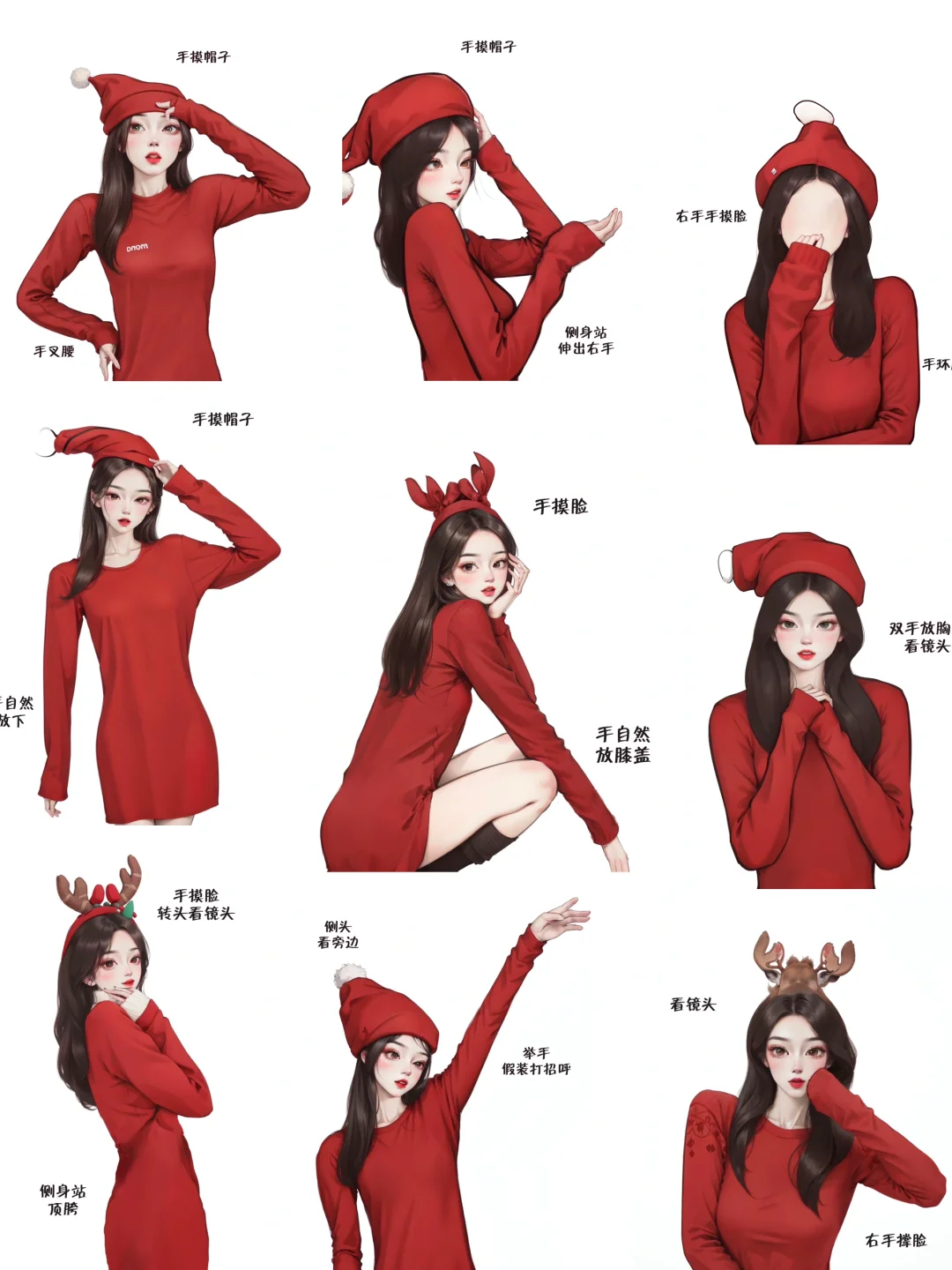 吹爆这组拍照姿势，💯拿捏圣诞氛围感🎄