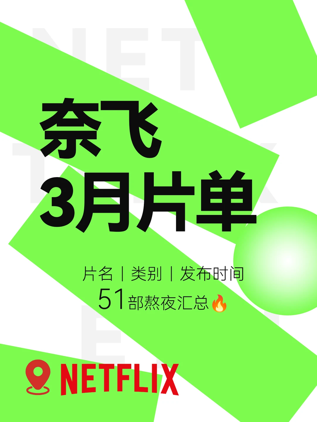 宅家追剧！Netflix2026年3月片单
