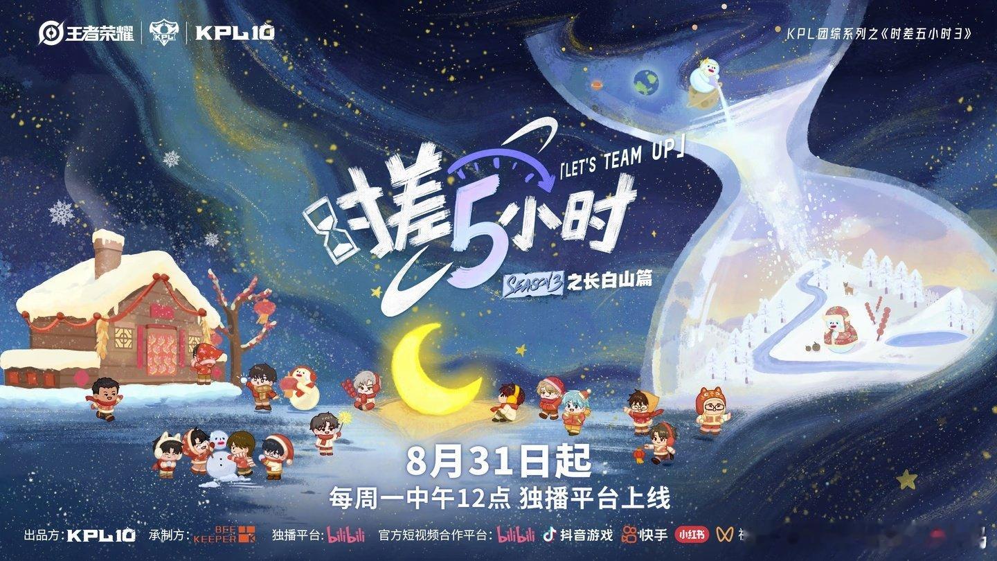 #KPL[超话]##kpl##时差五小时3# 

《时差五小时3》官方海报真的改了[doge]
P3是gemini之前直播放的海报，和今天官方发的不一样[doge] ​