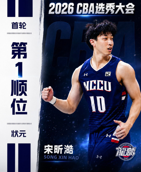 新科CBA状元诞生！恭喜宋昕澔喜提2026届选秀天花板🥳 别人校园篮...