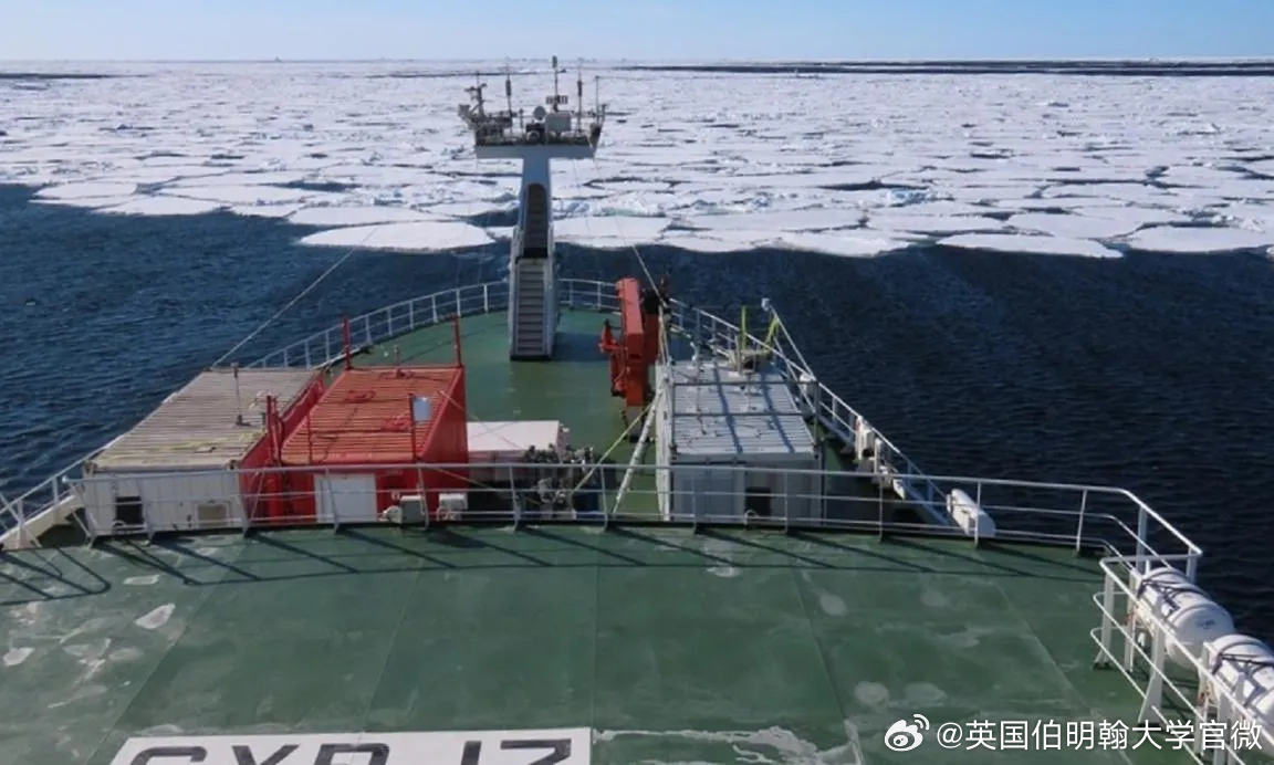 #伯明翰大学# 领导的国际团队在《自然·地球科学》发表研究，首次在北极现场证实：海冰边缘区域释放的碘、硫及有机化合物，在阳光下可大量生成云凝结核，观测到一天内从每立方厘米约50个增至1500个，增长达50倍。团队新发现一类含碘氧化有机分子（I-OOMs），有助于颗粒物增长至影响云层的大小。

研究指 ​