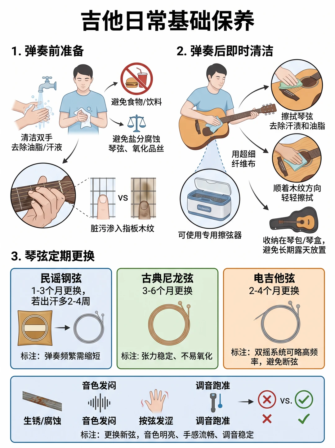 🎸 吉他保养攻略！一文让爱琴多陪你十年