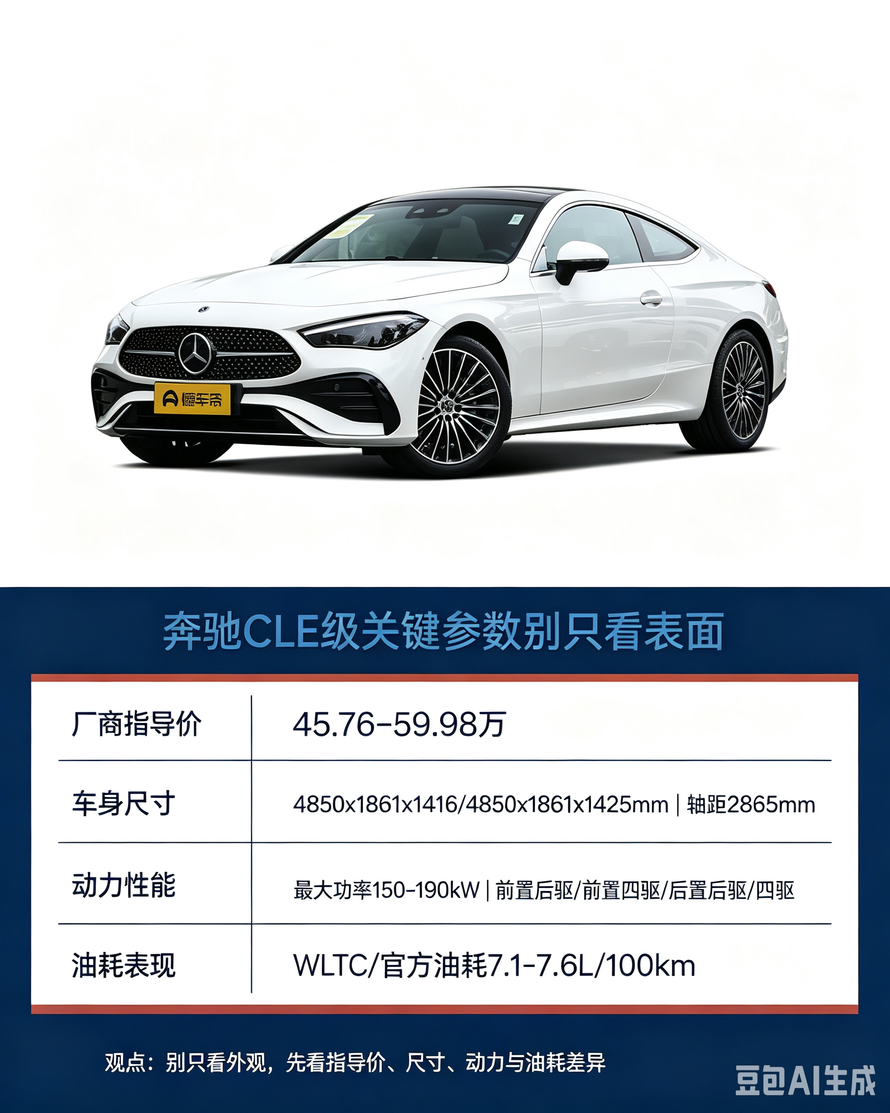 奔驰CLE级真的只看外观？