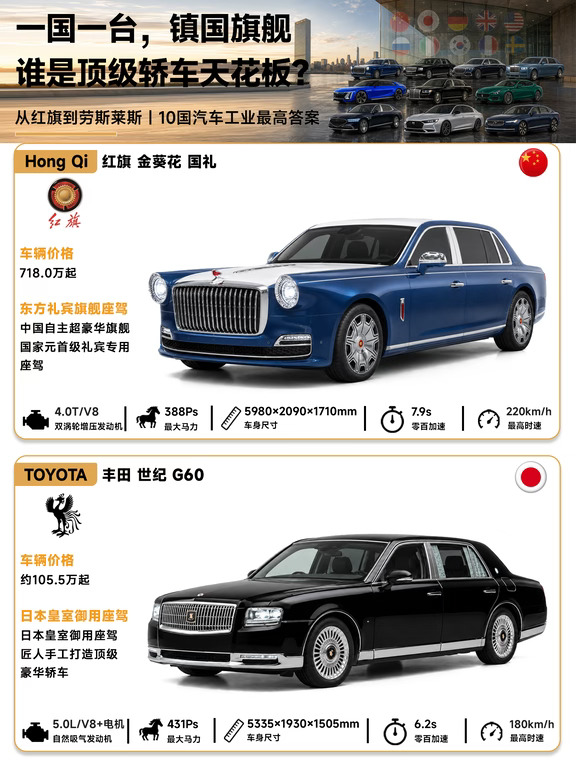 10国旗舰，谁才是汽车工业天花板？