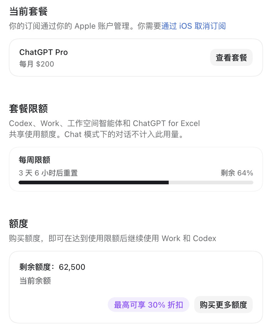 200刀的套餐，因为新套餐缩水了，送了价值2500刀的额度。
但我的套餐只剩一周了，这波赚了[哈哈] ​