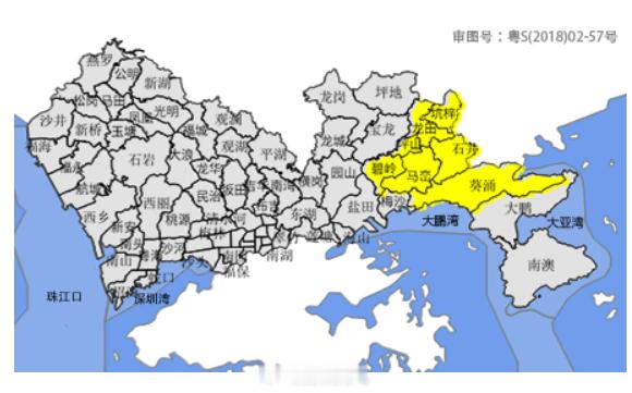 【深圳市分区暴雨黄色预警信号】目前坪山区局地已出现强降水，预计未来2小时坪山区和大鹏新区（葵涌街道）还将出现30-50毫米降水，深圳市气象台2026年10月01日21时58分在上述区域发布暴雨黄色预警信号，该区域进入暴雨戒备状态，存在山洪风险，请注意防御暴雨可能引发的局部内涝、山洪等灾害。 ​