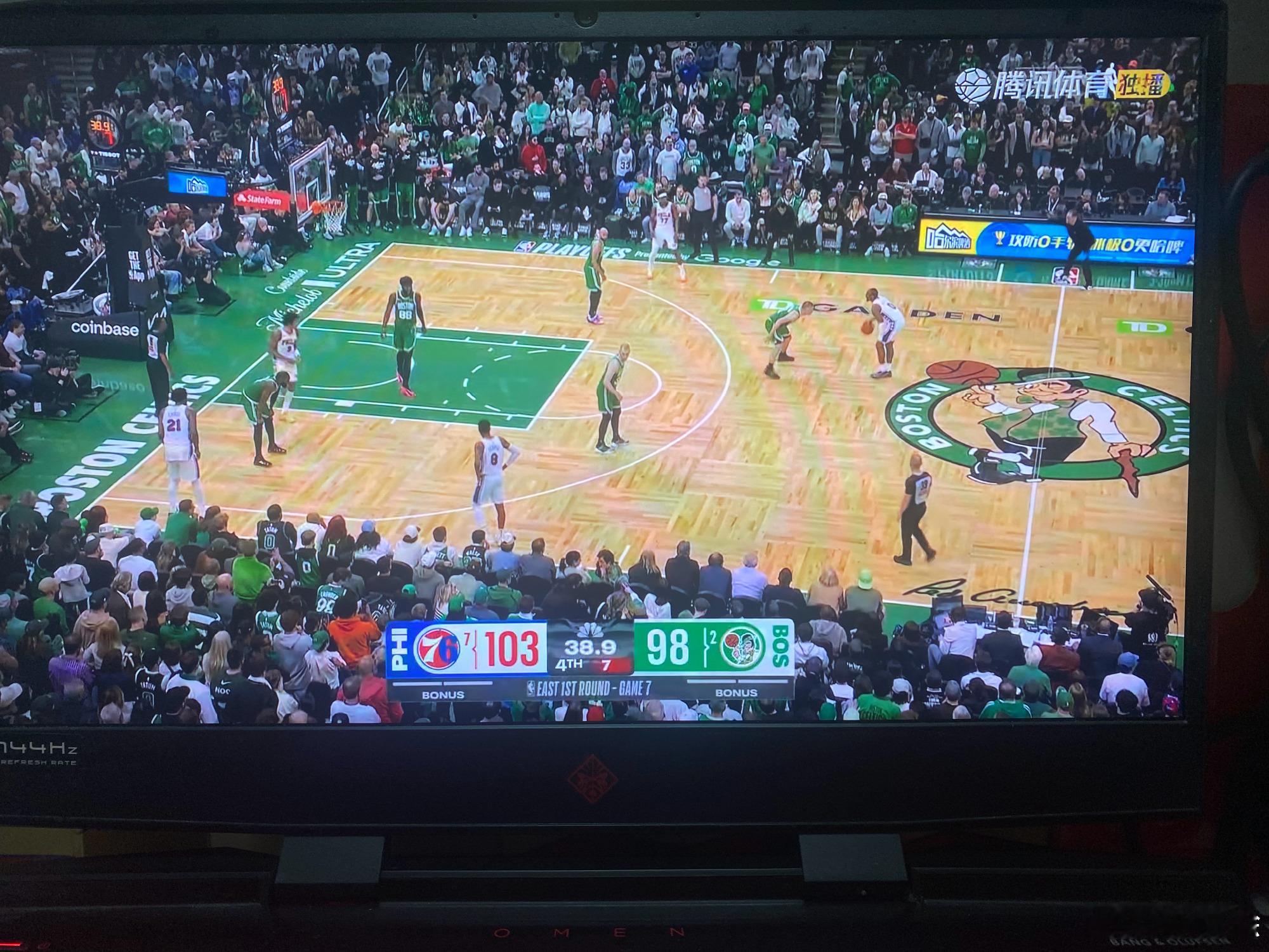 PaulGeorge保罗乔治  黑七黑七！比赛太紧张刺激了！76人在1...