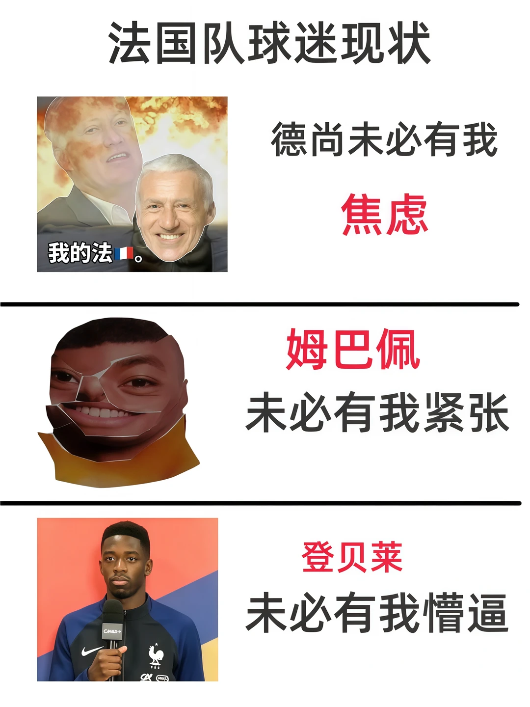 法国队球迷圈现状be like