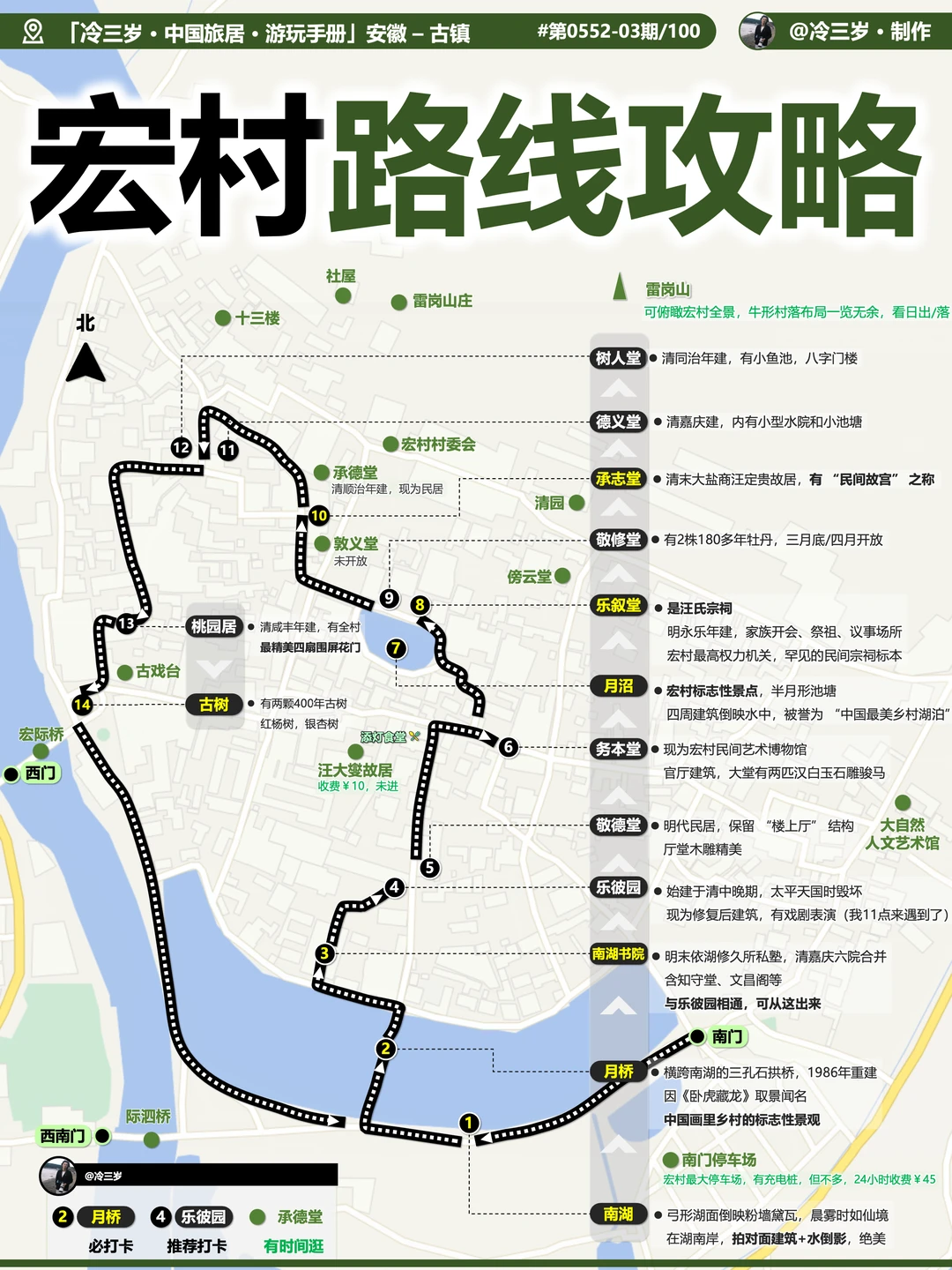刚游完宏村：徽派建筑典范，附攻略路线