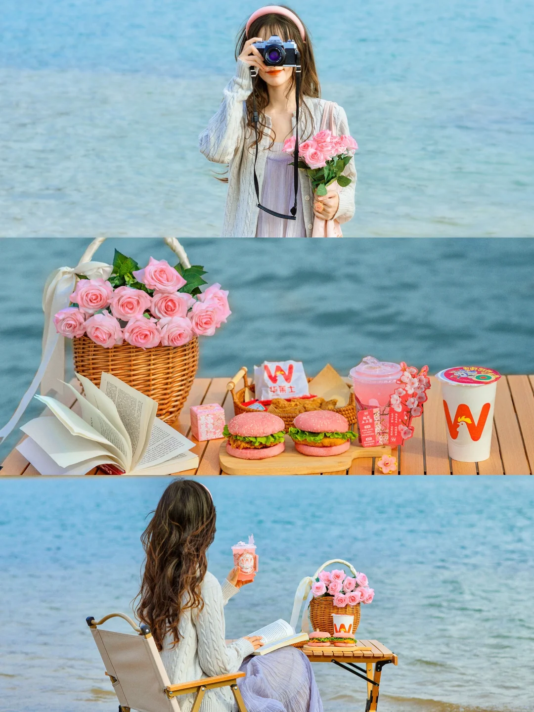 湖边野餐这样拍太有氛围感啦|附调色教程