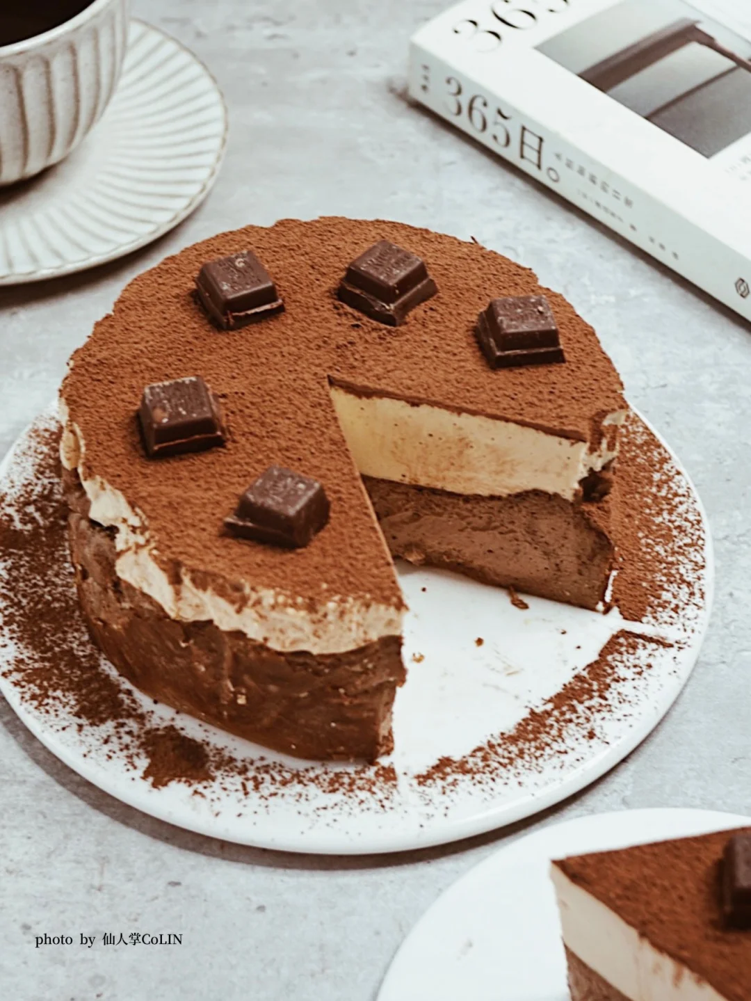 摩卡风味的巧克力咖啡巴斯克☕我被香迷糊了