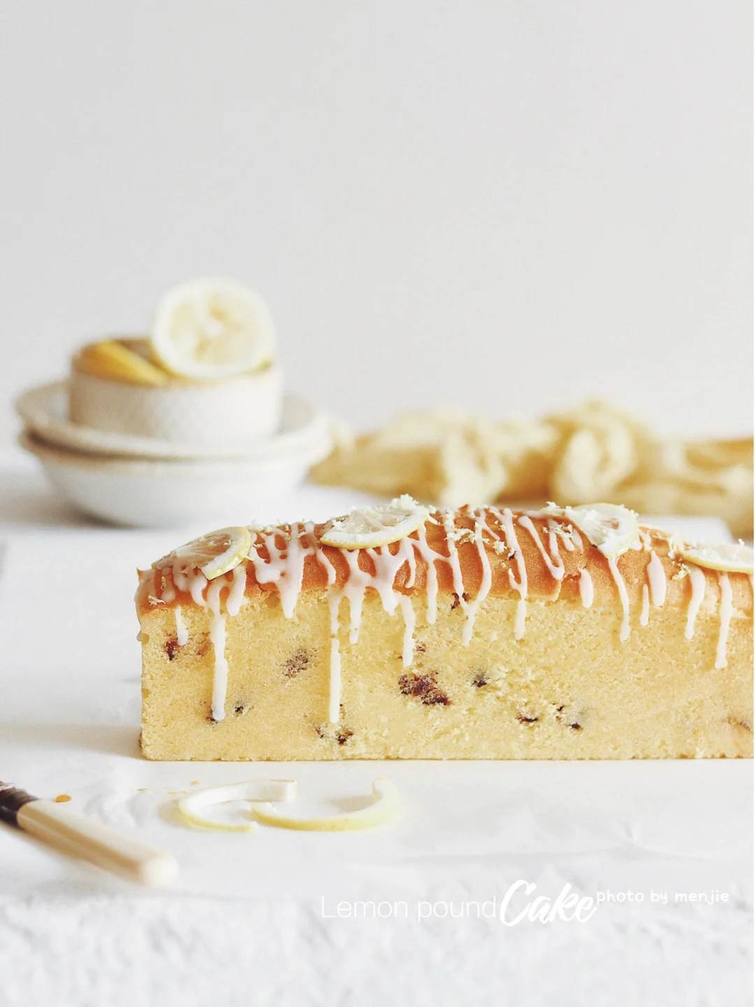 🍋柠檬蔓越莓磅蛋糕｜口感清新绵密甜而不腻