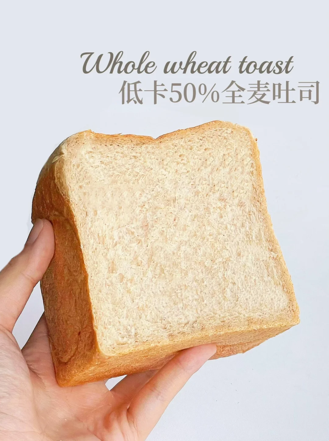 超低卡50%全麦吐司｜低糖油也可以软到下腰‼️