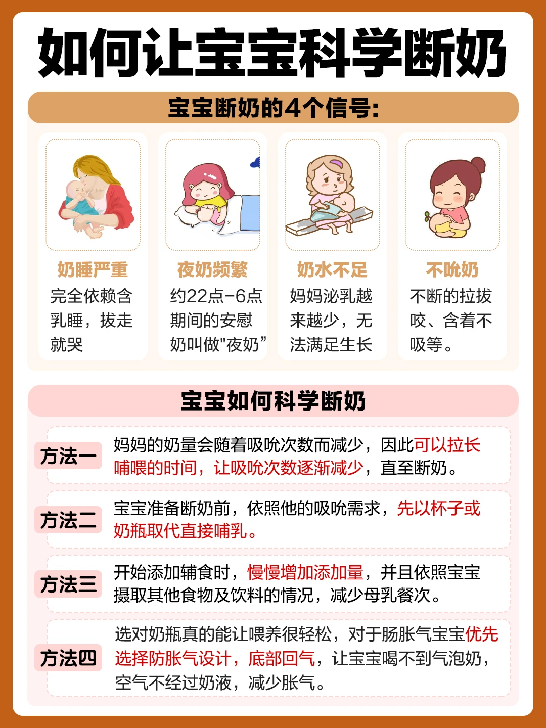 宝宝断奶全攻略！不哭不闹好省心