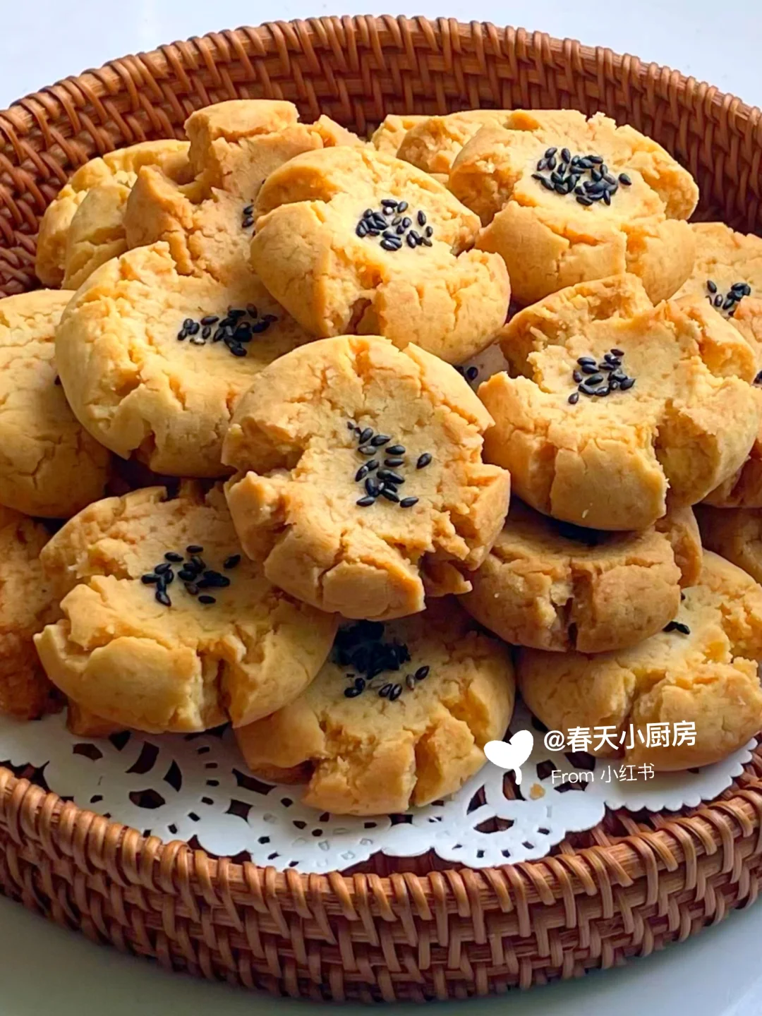 木糖醇版桃酥，酥到掉渣，一次成功！