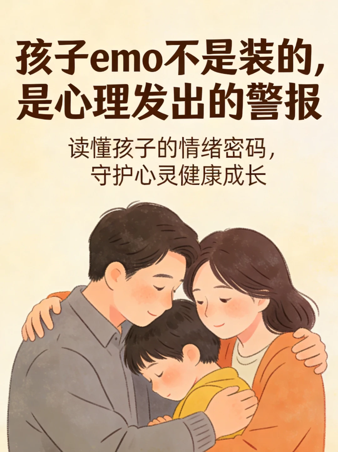 孩子emo不是装的，是心理发出的警报