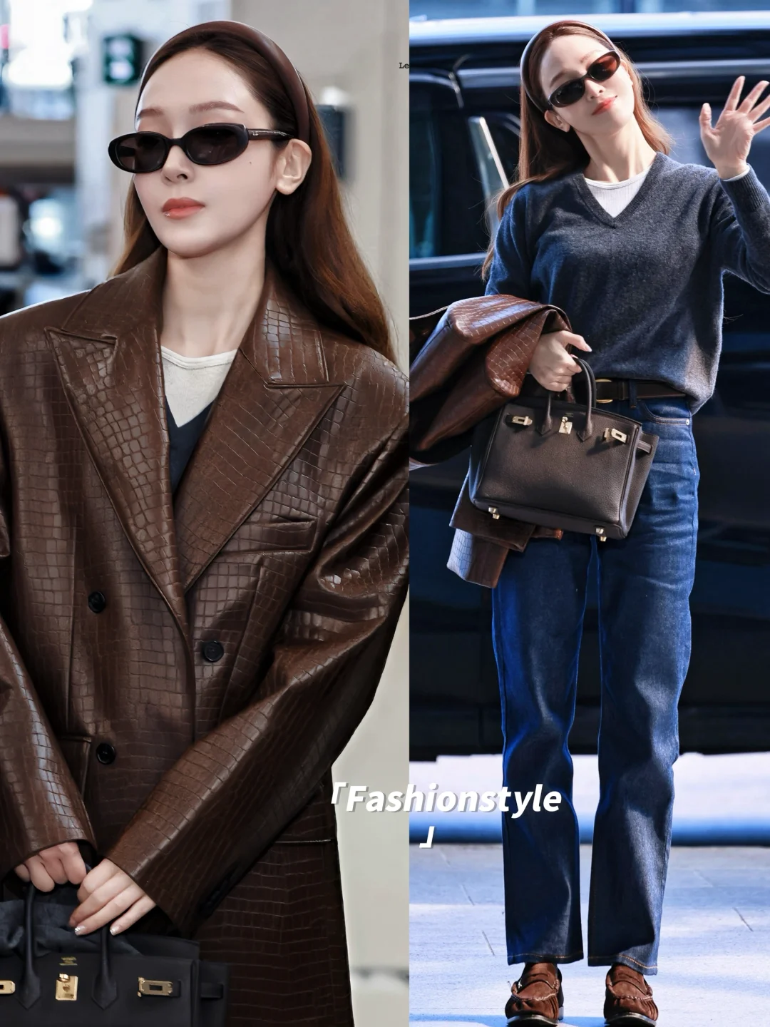 Jessica郑秀妍机场，姐真是养马大户