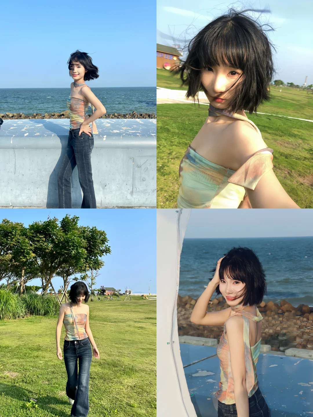 晴天的汕头东海岸公园好美