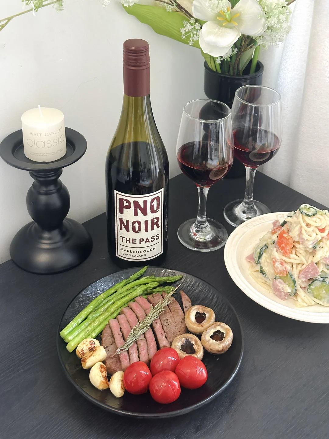 周末宅家的微醺时刻🍷DIY仪式感西餐！