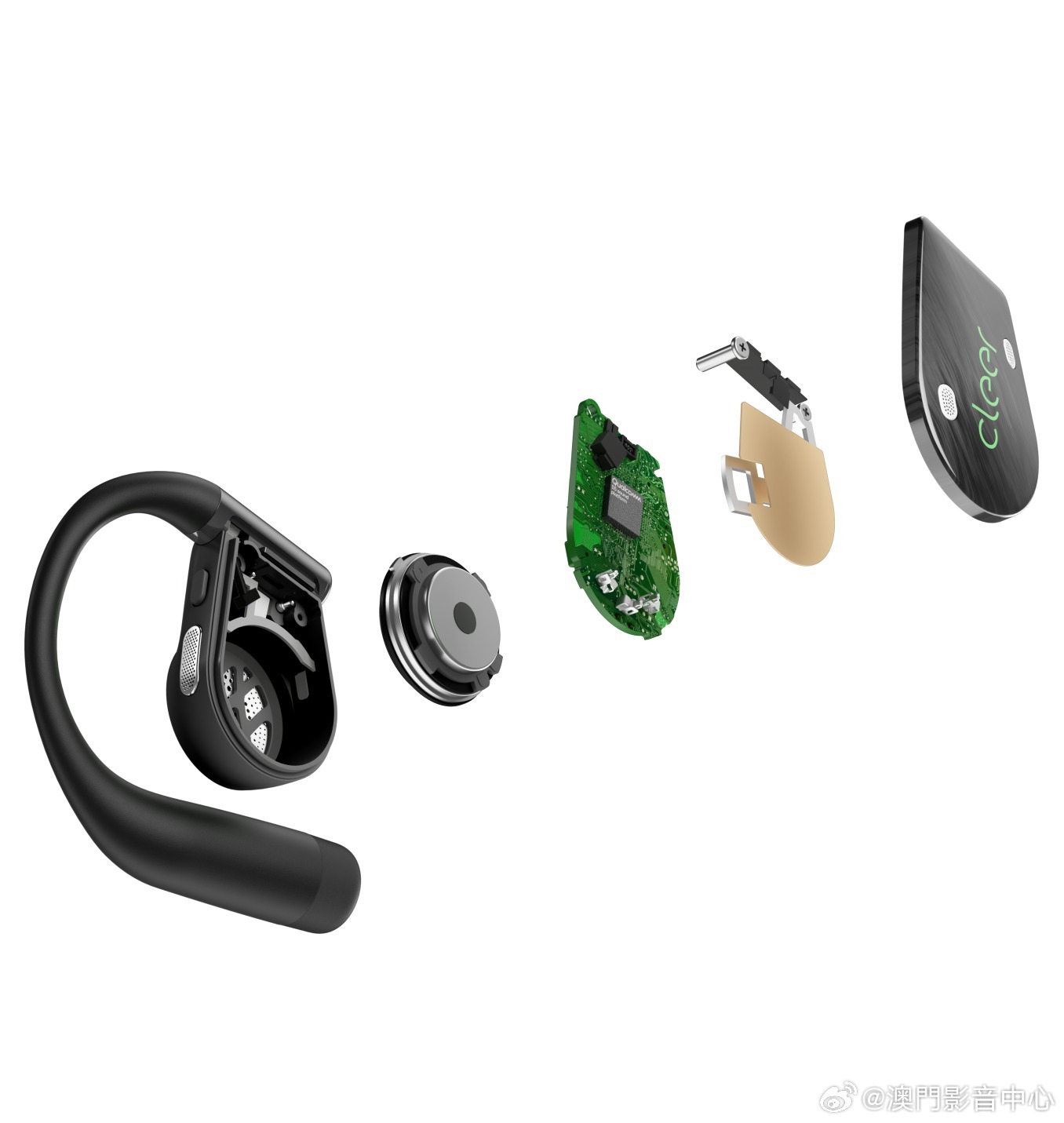 #Cleer ARC 6 Sport 
$1380 
*隕石黑色
*核心音質與硬體技術
• 頂級聲學硬體：搭載 16.2mm 超大動圈單元 
• 無損傳輸時代：內建高通 S5 Gen 2 音頻晶片，升級支援最新藍牙 6.0、Qualcomm aptX Lossless 及 LDAC 協議，實現原生無損音頻傳輸。
• 沉浸式空間音效：榮獲 Hi-Res Audio Wireless 及 Snap ​