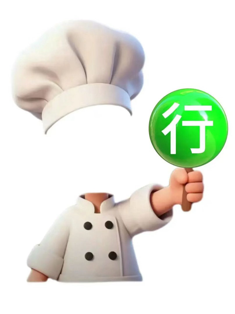 厨师帽素材  小厨师举牌