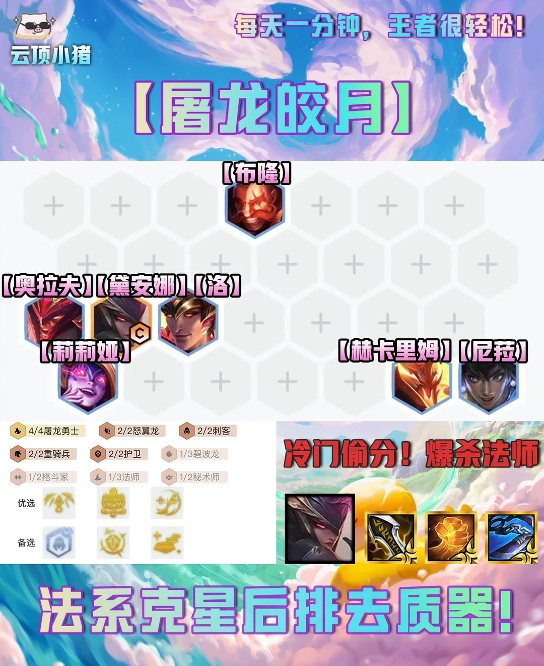 逆版本爆杀法师！冷门屠龙赌皎月！