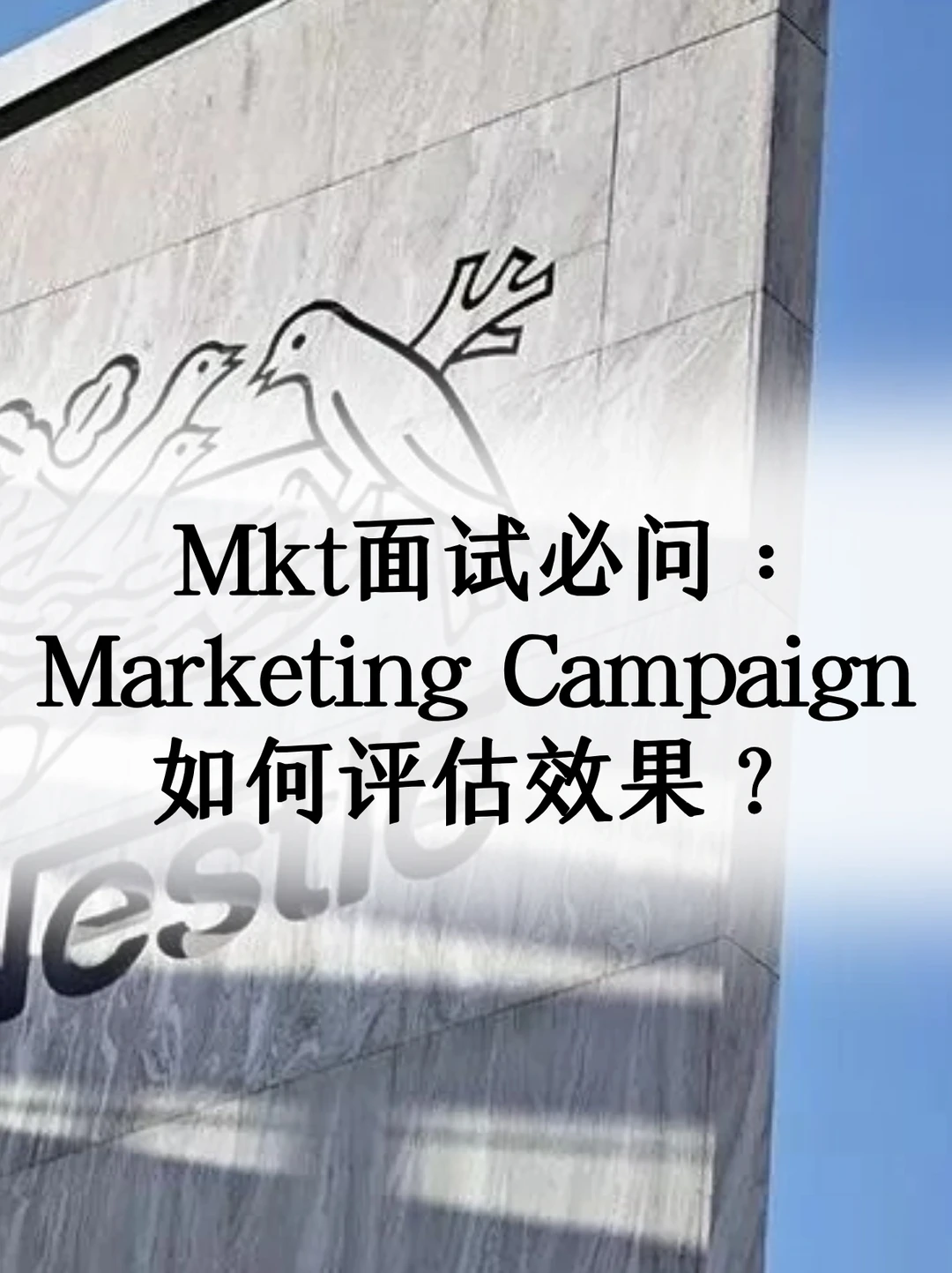 Mkt面试必问：Marketing Campaign如何评估效