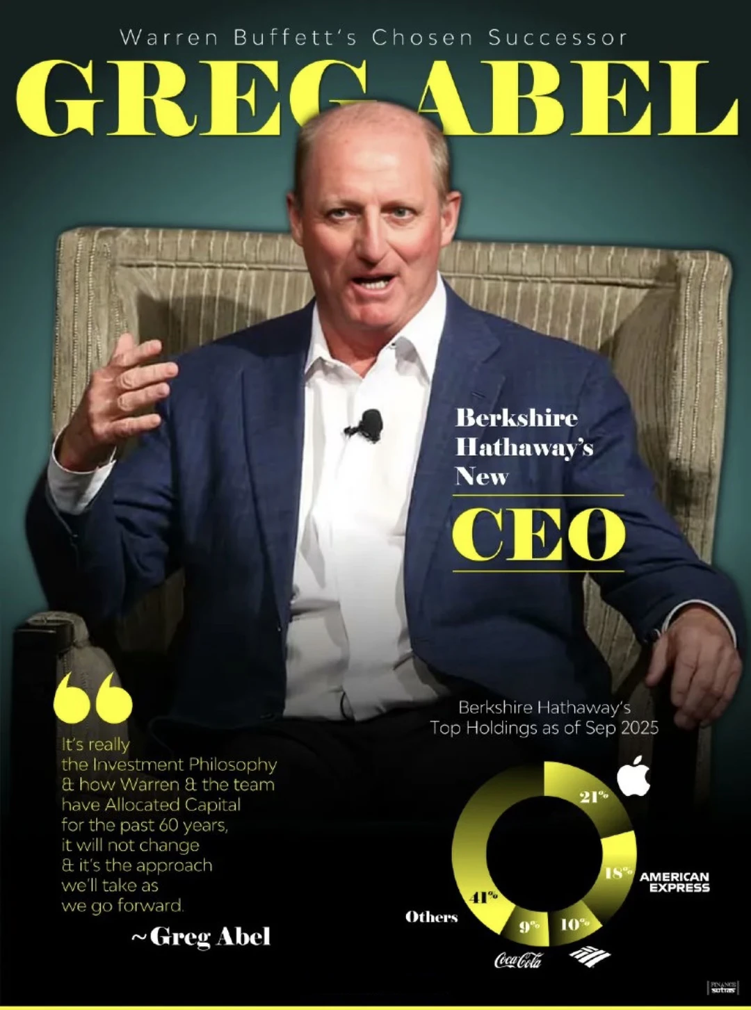 🟡接棒巴菲特的人终于确定 伯克希尔真正的