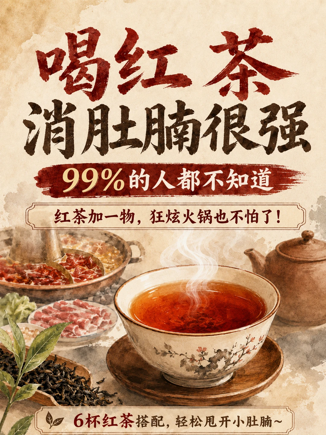 狂炫火锅但是不长肉秘诀！