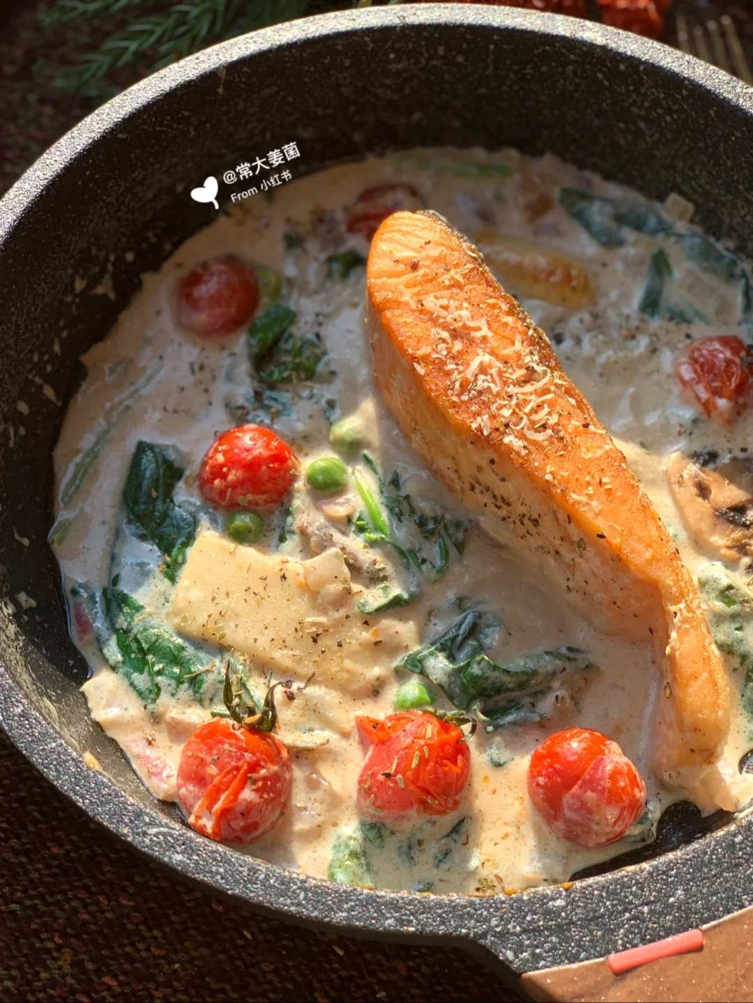 完美一锅端抗炎餐|奶香浓汤三文鱼🐟🧀