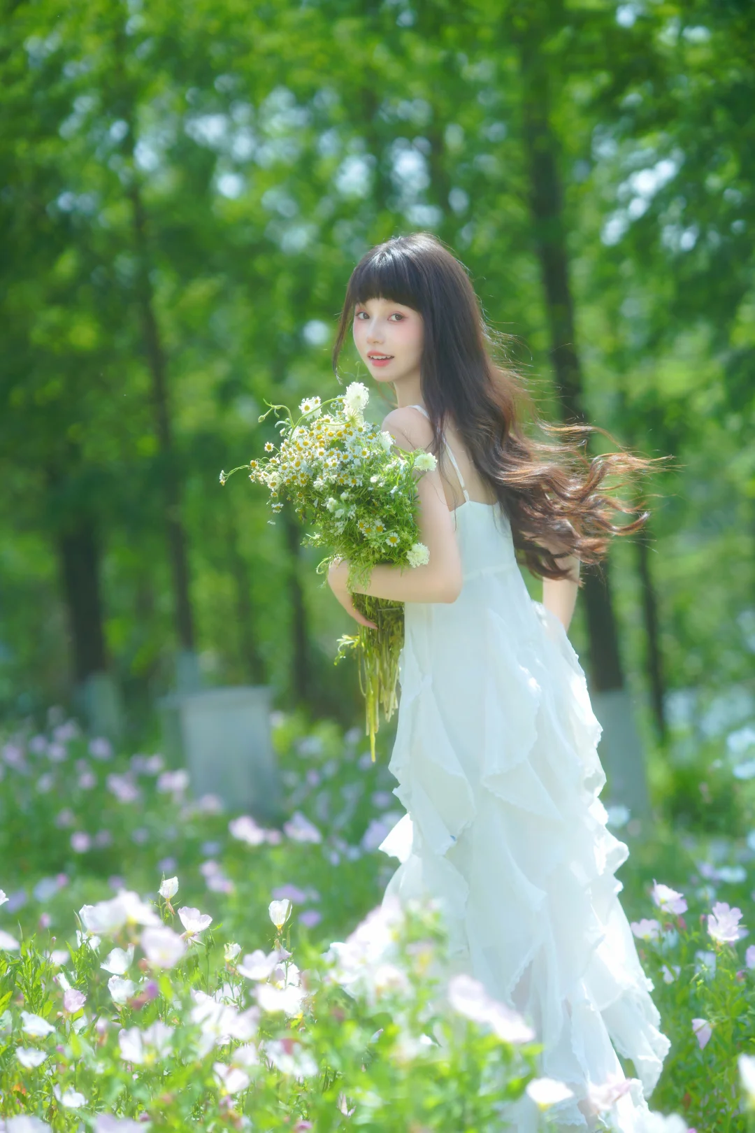 夏日森系少女🍃绿色清透感拍照姿势