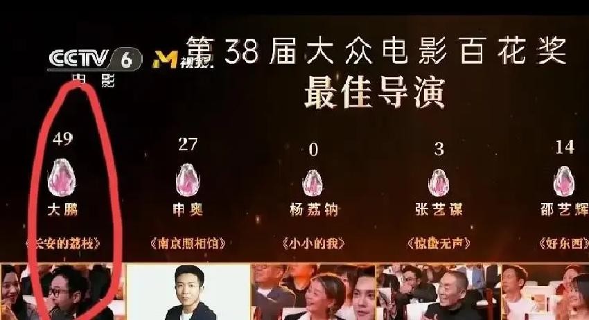 百花奖提名名单，其他导演都写本名，只有大鹏标着“大鹏”两个字，没一个人说他违规。

名单公开那天，大鹏的艺名就那么明晃晃挂在上面。评论区翻了三页，没一个人提这事。大家只关心谁提名了，谁落选了，没人关心大鹏用的是艺名。

前半个月，情况不是这样。网剧官方发演员表，把老戏骨用了几十年的艺名改成括号备注。