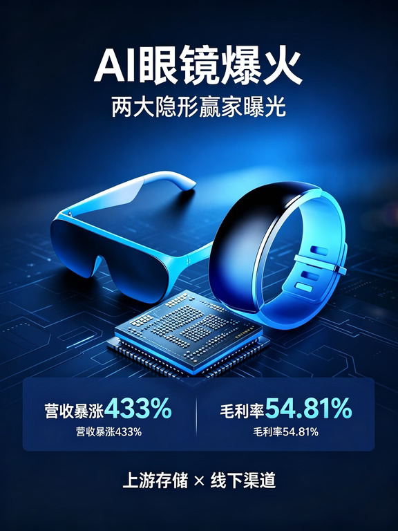 AI眼镜爆火🔥两大隐形赢家彻底藏不住了