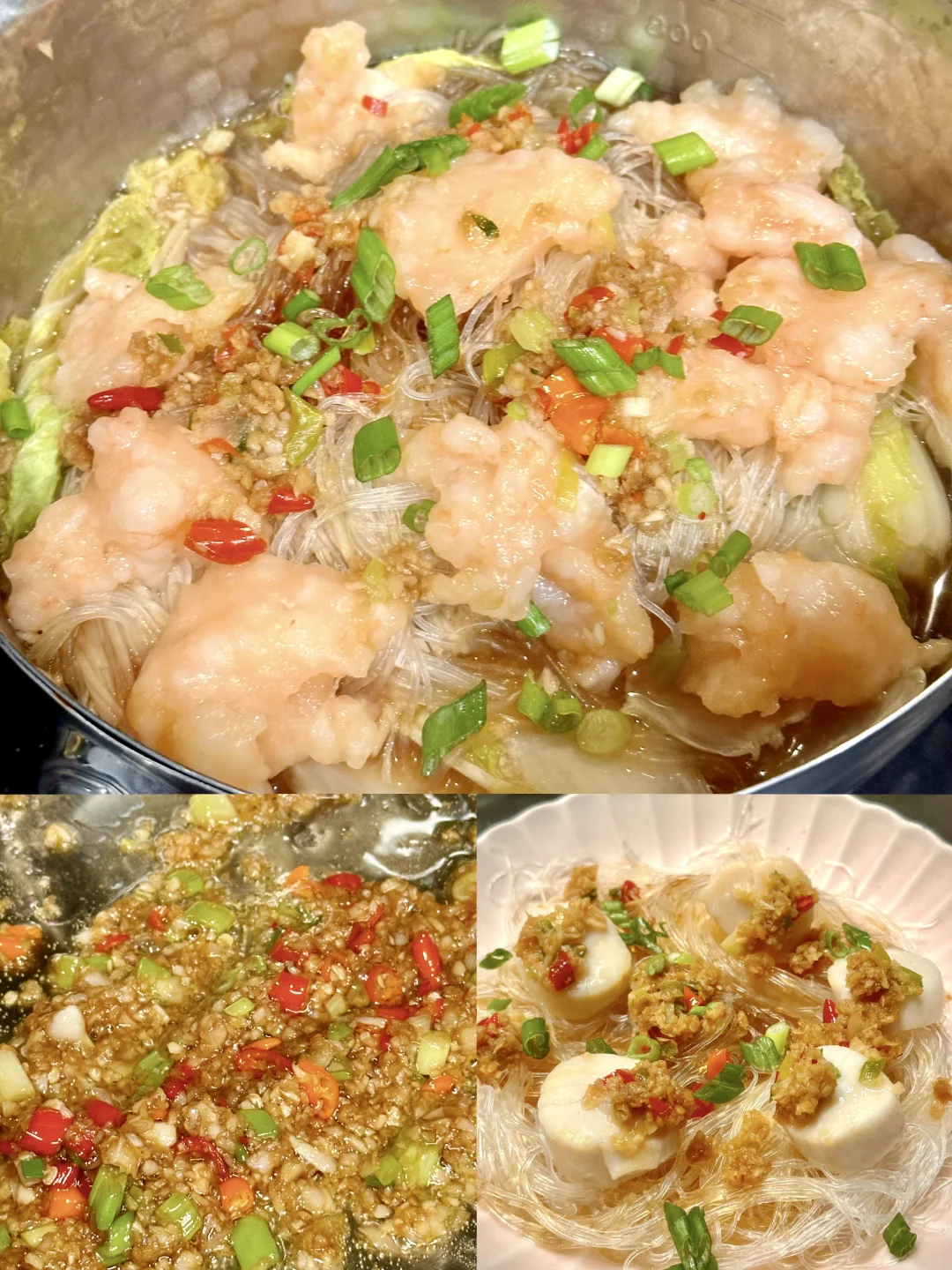 快去做村驴蒜香虾滑粉丝煲🍲蒜蓉酱搭万物💯