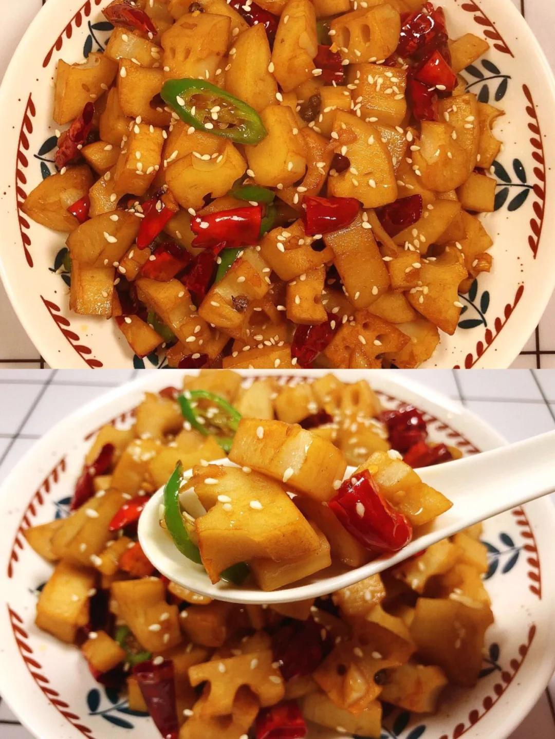 酸辣藕丁这样做！酸辣过瘾，超级下饭‼️