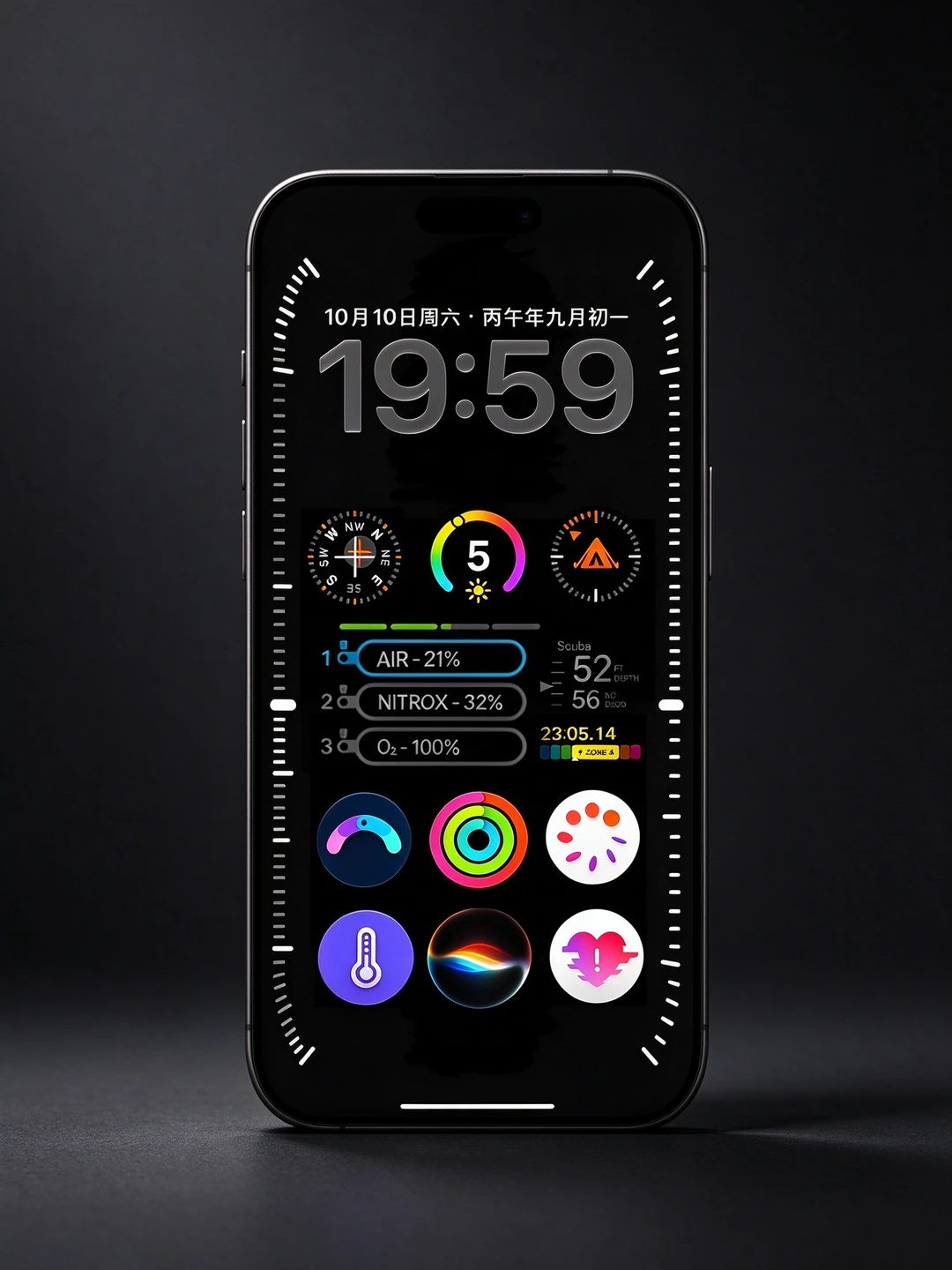 iPhone也吃上AppleWatchUltra表盘啦🤩
