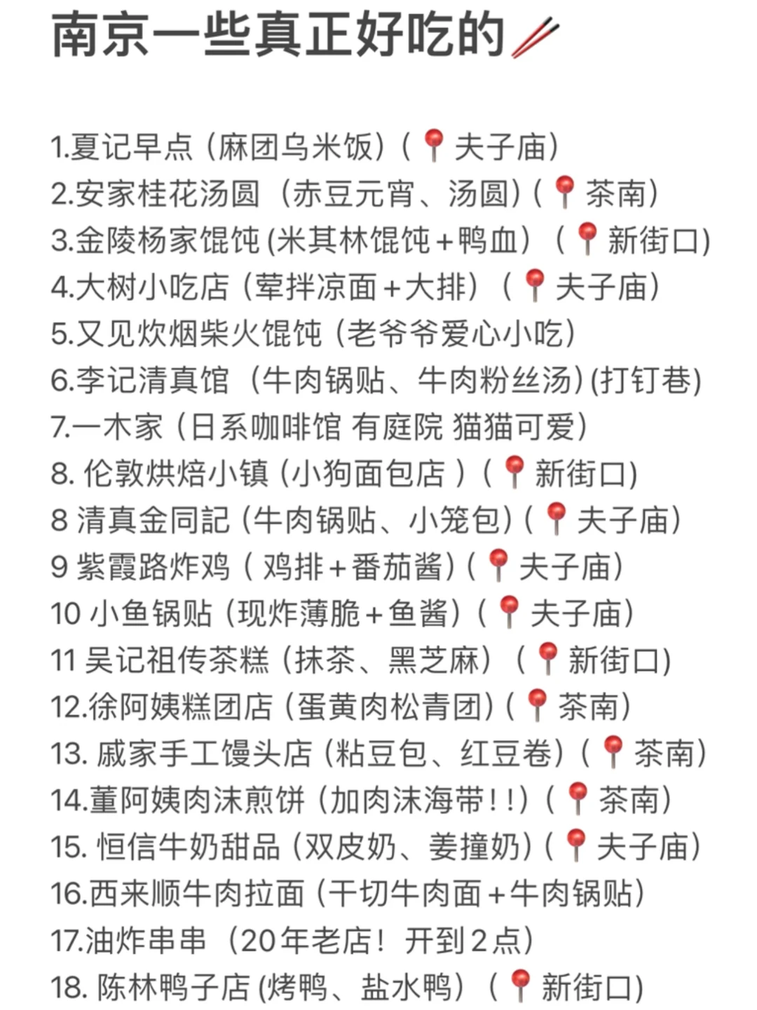 南京著名18件套。。。。。（🤤附地址…）