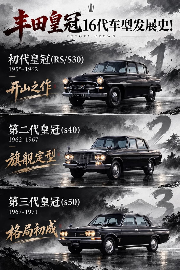 🚘 丰田皇冠｜70年传奇，谁才是真正的巅峰？
