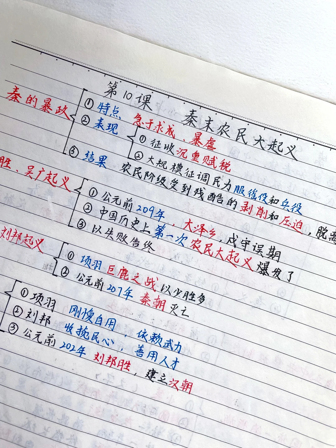 快速掌握️‼️七上历史，重点笔记（第10课）✅