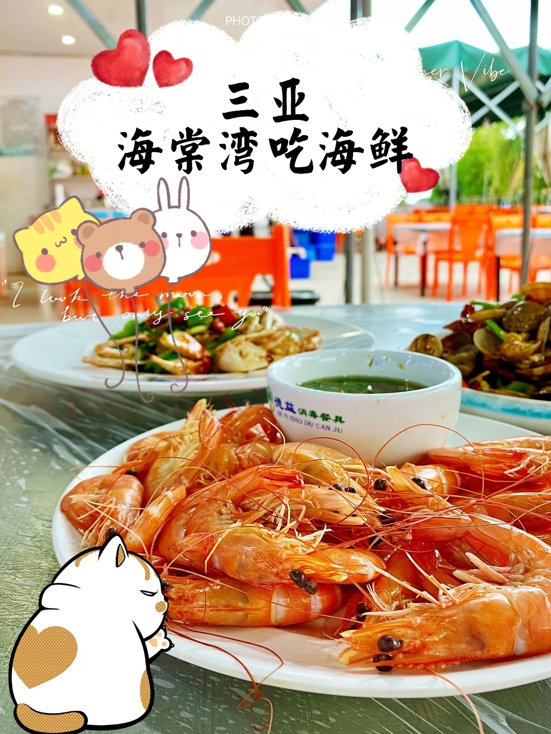 海棠湾度假区的大排档，人均150实惠海鲜