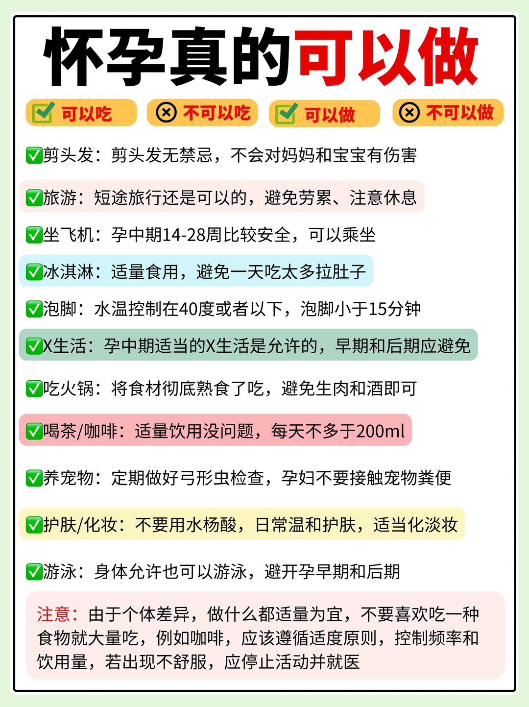 那些关于孕期的“可不可以……”