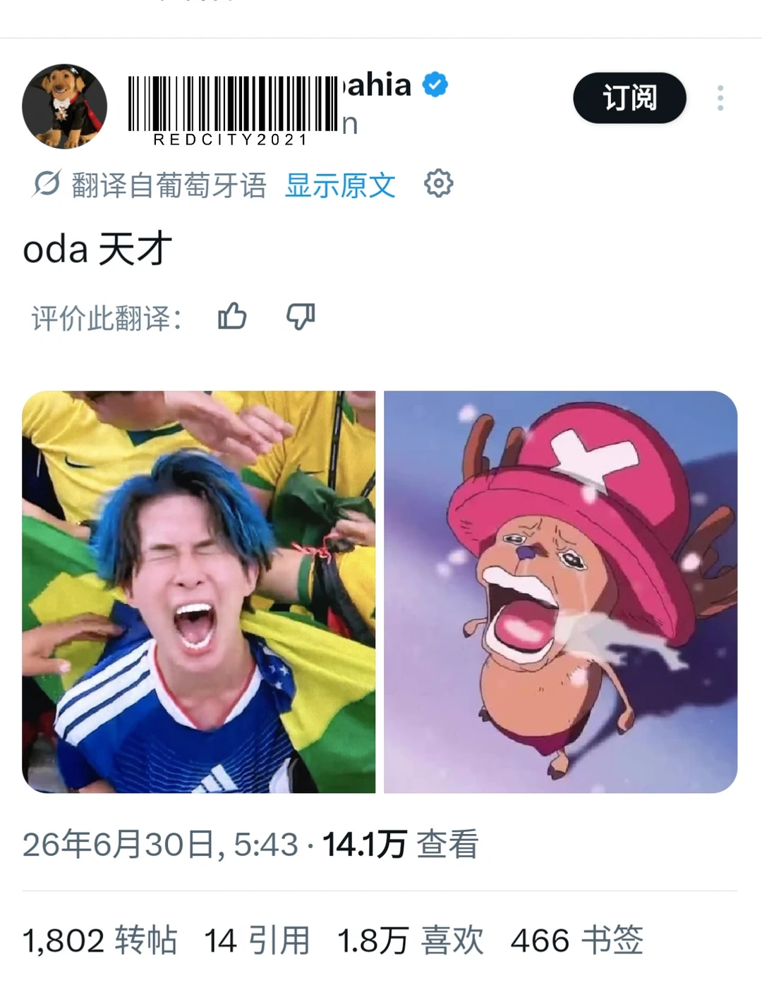 日本被淘汰，但转播的这个球迷谁能绷住😂