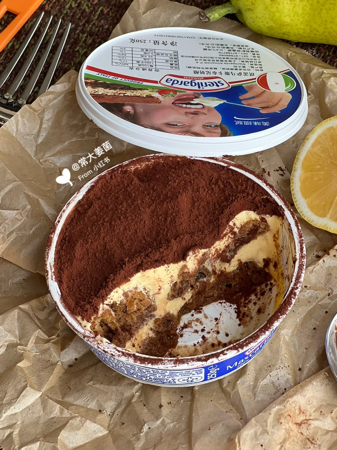 po两个提拉米苏配方：①无奶油②含奶油